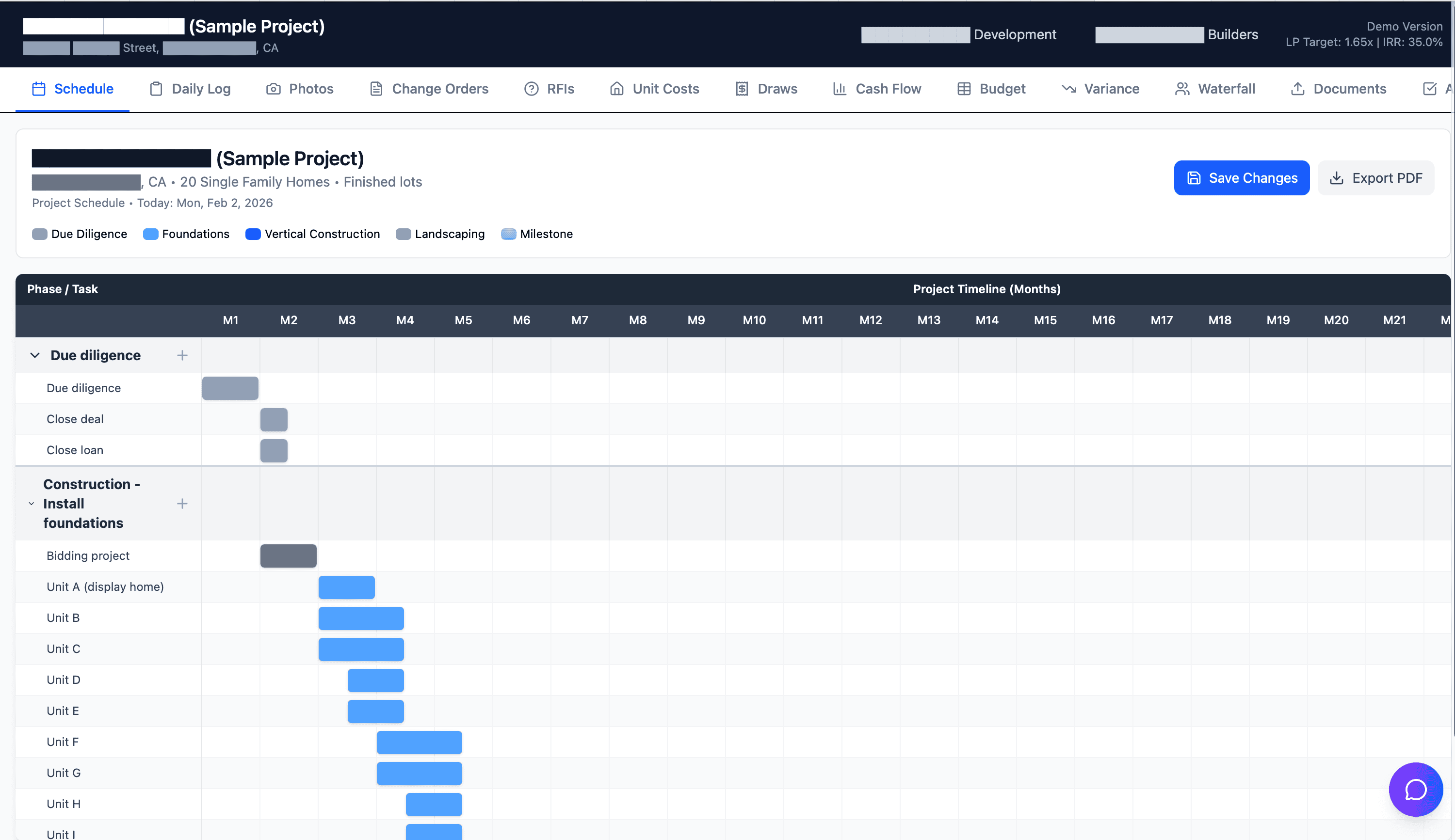 Deal Manager AI Construction Dashboard